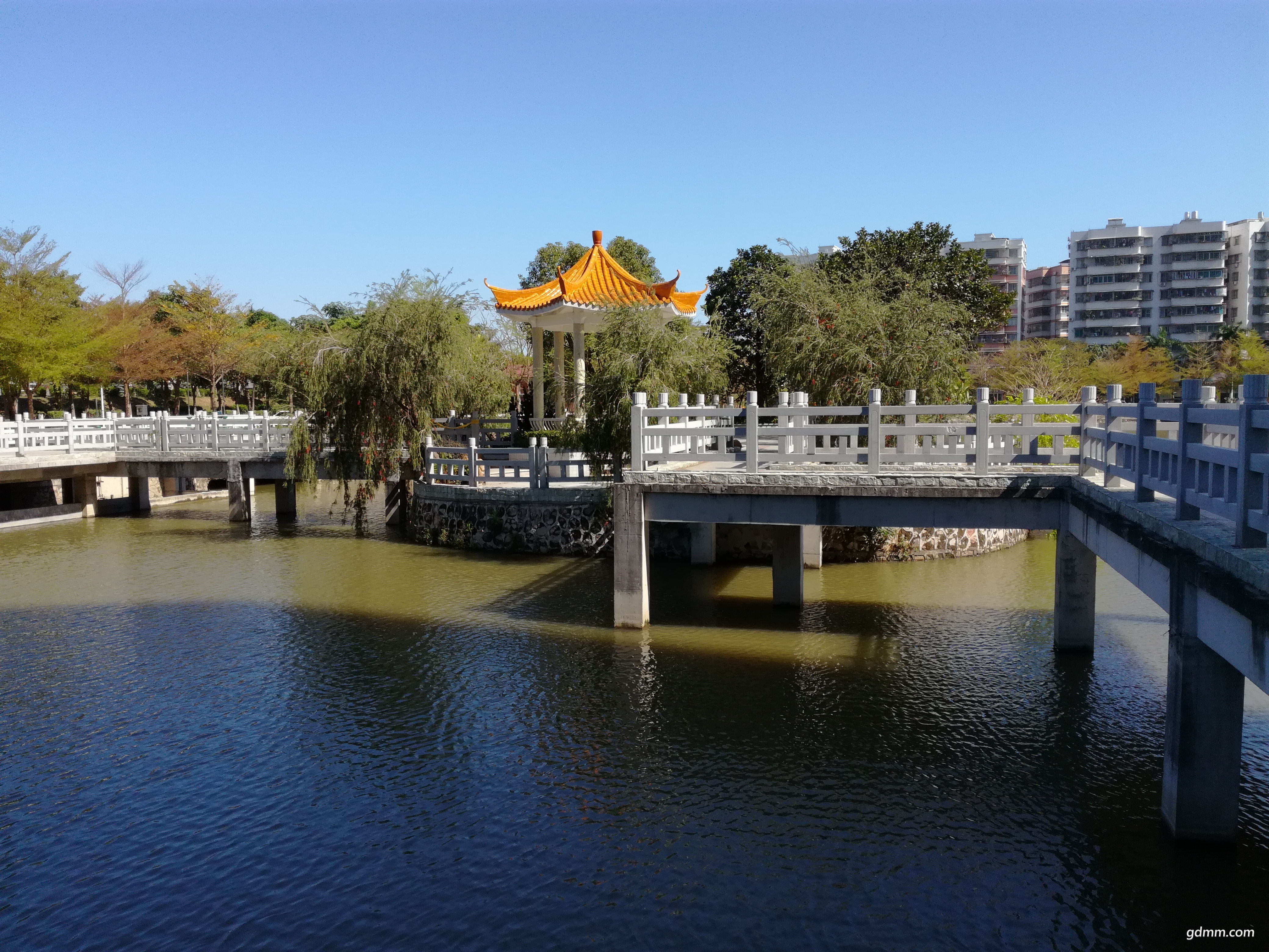 龙岭人工湖新貌