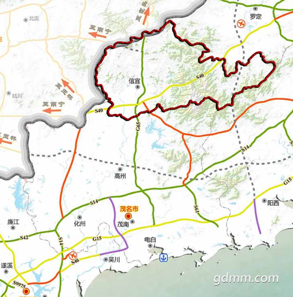 信宜未来高速公路规划图片