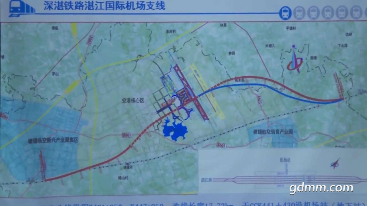 深湛鐵路湛江國際機場支線進展如火如荼深湛正線將改線進機場